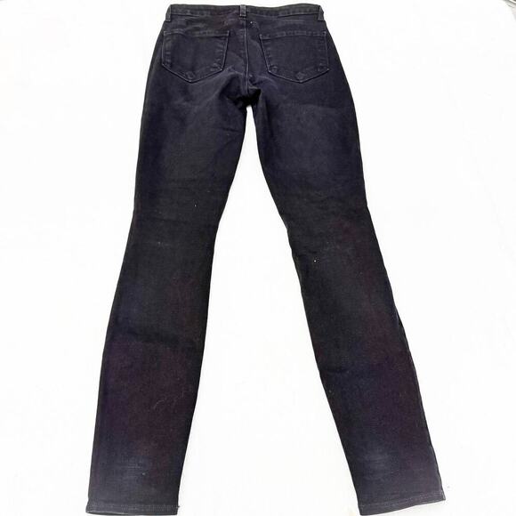 L'Agence Marguerite Skinny High Rise Noir Black Denim Jeans Size 25 - Picture 3 of 9